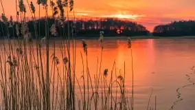 Marcowy zachód słońca nad jeziorem Kisajno - zdjęcie 41