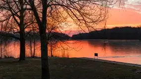 Marcowy zachód słońca nad jeziorem Kisajno - zdjęcie 34