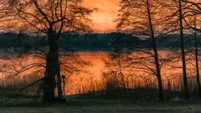 Marcowy zachód słońca nad jeziorem Kisajno - zdjęcie 31