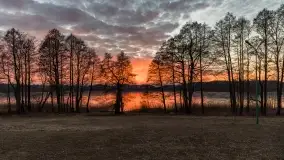 Marcowy zachód słońca nad jeziorem Kisajno - zdjęcie 50