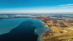 Jezioro Dargin rozstaje się z lodem, przedwiośnie 2022 r. - zdjęcie 18