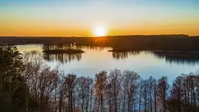 Zachód słońca nad jeziorem Krzywa Kuta - zdjęcie 21