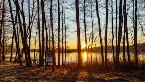 Zachód słońca nad jeziorem Krzywa Kuta - zdjęcie 14