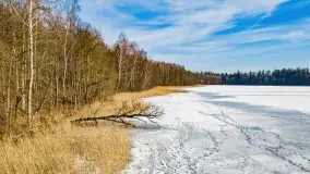 Jezioro Piłwąg w okowach lutowej zimy - zdjęcie 10