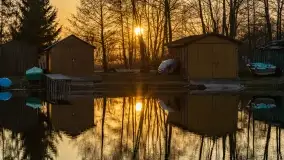 Garażowy zachód nad rzeką Pisa w Piszu - zdjęcie 18