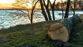 Zachód słońca nad jeziorem Dargin, przystań u Mielnika - zdjęcie 5