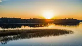 Zachód słońca nad jeziorem Wydmińskim, marzec 2022 - zdjęcie 15