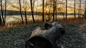 Zachód słońca nad jeziorem Wydmińskim, marzec 2022 - zdjęcie 22