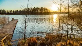 Wschód słońca przy wyspie Wydmińskiej, kwiecień 2022 r. - zdjęcie 15