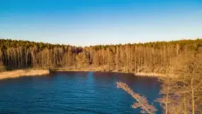 Zachód słońca nad jeziorem Dejguny, marzec 2022 r. - zdjęcie 15