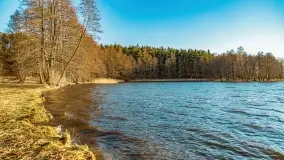 Zachód słońca nad jeziorem Dejguny, marzec 2022 r. - zdjęcie 6