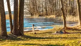 Zachód słońca nad jeziorem Dargin, marzec 2022 r. - zdjęcie 43