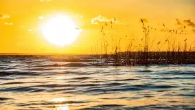 Zachód słońca nad jeziorem Dargin, marzec 2022 r. - zdjęcie 44