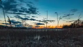 Zachód słońca nad jeziorem Stręgiel - zdjęcie 7