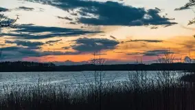Zachód słońca nad jeziorem Stręgiel - zdjęcie 23