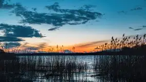 Zachód słońca nad jeziorem Stręgiel - zdjęcie 40