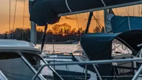 Zachód słońca nad jeziorem Boczne, widoczny z Rydzewa - zdjęcie 16