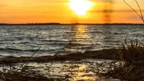 Zachód słońca nad jeziorem Dobskim, kwiecień 2022 - zdjęcie 12