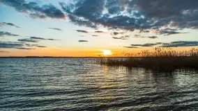 Zachód słońca nad jeziorem Dobskim, kwiecień 2022 - zdjęcie 23