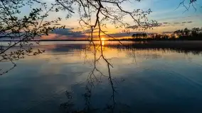 Zachód słońca nad jeziorem Niegocin, maj 2022 r. - zdjęcie 16