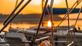 Wschód słońca nad jeziorem Mamry, Stanica Wodna Kietlice, czerwiec 2022 - zdjęcie 17