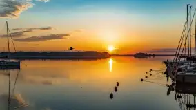 Wschód słońca nad jeziorem Mamry, Stanica Wodna Kietlice, czerwiec 2022 - zdjęcie 60