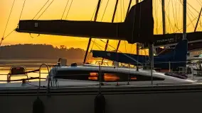 Wschód słońca nad jeziorem Mamry, Stanica Wodna Kietlice, czerwiec 2022 - zdjęcie 62