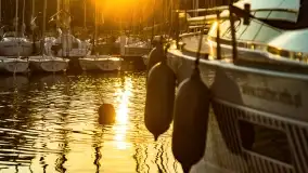 Zachód słońca w porcie AZS Wilkasy - zdjęcie 12