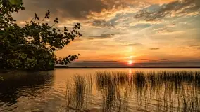 Zachód słońca nad jeziorem Dobskim w Fuledzie, czerwiec 2022 - zdjęcie 42