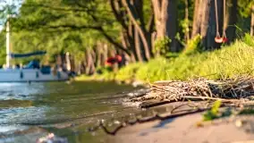 Zachód słońca nad jeziorem Przystań, czerwiec 2022 - zdjęcie 35