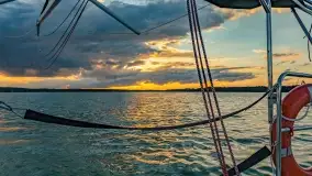 Zachód słońca podczas naszego rejsu, lipiec 2022 - zdjęcie 29