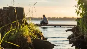 Zachód słońca nad jeziorem Mamry, Cypel Zwierzyniecki Róg - zdjęcie 23
