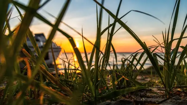 Zachód słońca w Pieczarkach, jezioro Dargin, lipiec 2022 - zdjęcie 2