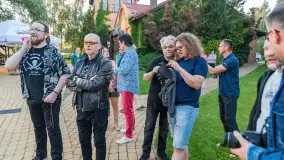 Odsłonięcie gwiazdy w Alei Gwiazd Szantowych w Ognistym Ptaku - Mietek Folk - zdjęcie 4