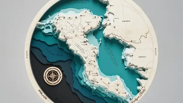 Drewniane mapy morskie i Mazur od Pracowni Twórczej Avocado - zdjęcie 3