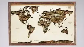 Drewniane mapy morskie i Mazur od Pracowni Twórczej Avocado - zdjęcie 11