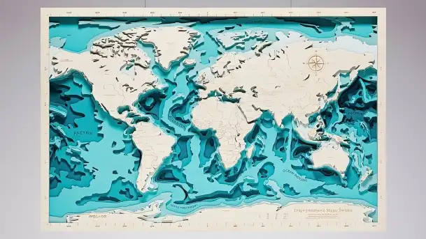 Drewniane mapy morskie i Mazur od Pracowni Twórczej Avocado - zdjęcie 5