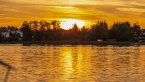 Zachód słońca nad jeziorem Bocznym, sierpień 2022 - zdjęcie 3