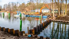 Śluzy Guzianka I i II w śnie zimowym, styczeń 2023 r. - zdjęcie 18