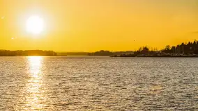 Zachód słońca w Rynie, jezioro Ryńskie, styczeń 2023 - zdjęcie 31