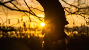 Zachód słońca nad jeziorem Mój, luty 2023 r. - zdjęcie 26