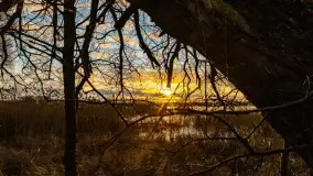 Zachód słońca nad jeziorem Mój, luty 2023 r. - zdjęcie 17