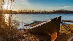 Kolejny zachód nad jeziorem Ryńskim, luty 2023 - zdjęcie 5