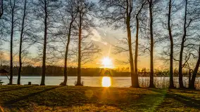 Kolejny zachód nad jeziorem Ryńskim, luty 2023 - zdjęcie 4