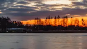 Kolejny zachód nad jeziorem Ryńskim, luty 2023 - zdjęcie 26