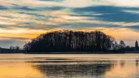 Zachód słońca nad jeziorem Siercze, luty 2023 - zdjęcie 26