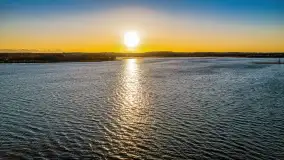 Zachód słońca nad jeziorem Kirsajty, luty 2023 r. - zdjęcie 20