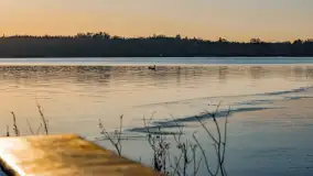 Zachód słońca nad jeziorem Mamry, luty 2023 r. - zdjęcie 36