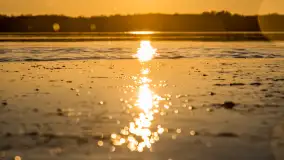 Zachód słońca nad jeziorem Mamry, luty 2023 r. - zdjęcie 19