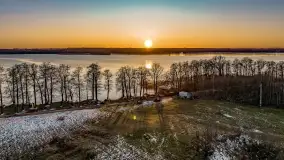 Zachód słońca nad jeziorem Mamry, luty 2023 r. - zdjęcie 42